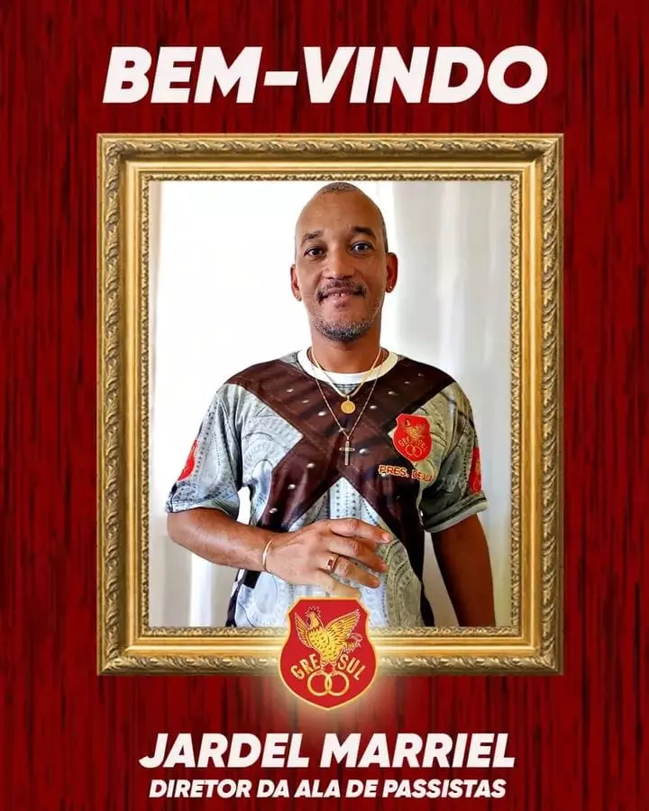 Jardel Marriel retorna como diretor de ala de passistas da Unidos de Lucas